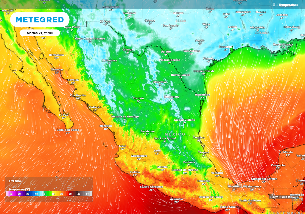 Pronóstico de temperaturas en grados Celsius Pronóstico de temperaturas en grados Celsius