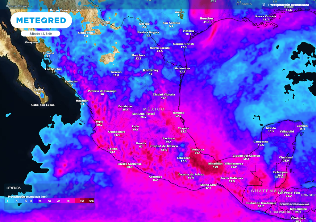 Temporal lluvioso con acumulados benéficos por onda tropical 8