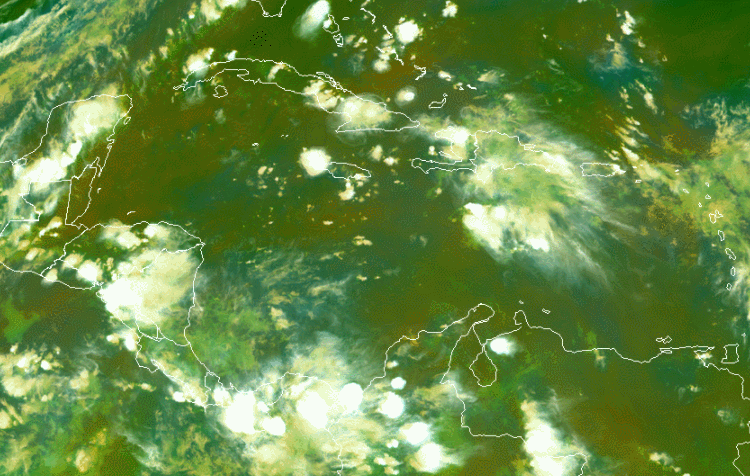 Una onda tropical en el Mar Caribe se está organizando con el tiempo