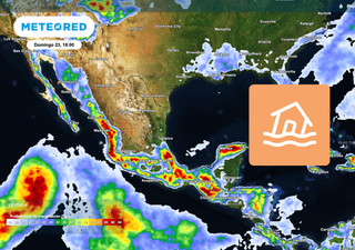 Llegan fuertes tormentas este domingo en México: lluvias de hasta 100 mm amenazan con inundaciones en Oaxaca y Veracruz