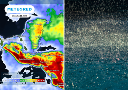 Dos ondas tropicales y el Giro Centroamericano afectar&aacute;n la Pen&iacute;nsula de Yucat&aacute;n esta semana: lluvias de hasta 100 mm