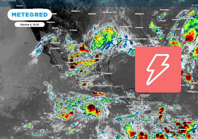 Ondas tropicales y monzón mexicano dejarán lluvias muy fuertes en México