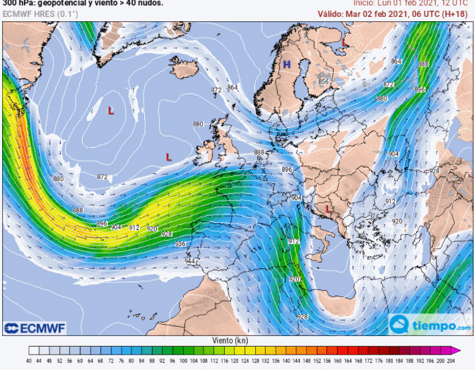 Ondas y borrascas móviles atlánticas para los próximos días