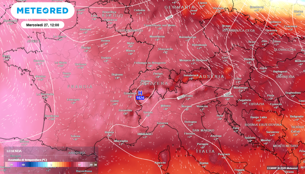 Caldo record in Europa. La sorprendente anomalia termica positiva che sta condizionando il tempo su gran parte dell'Europa centro-occidentale, dove sono caduti decine di record mensili di caldo per il mese di Maggio.