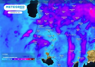 Onde é que vai chover mais em Portugal devido à gota fria desta semana? Esta é a previsão de precipitação da Meteored