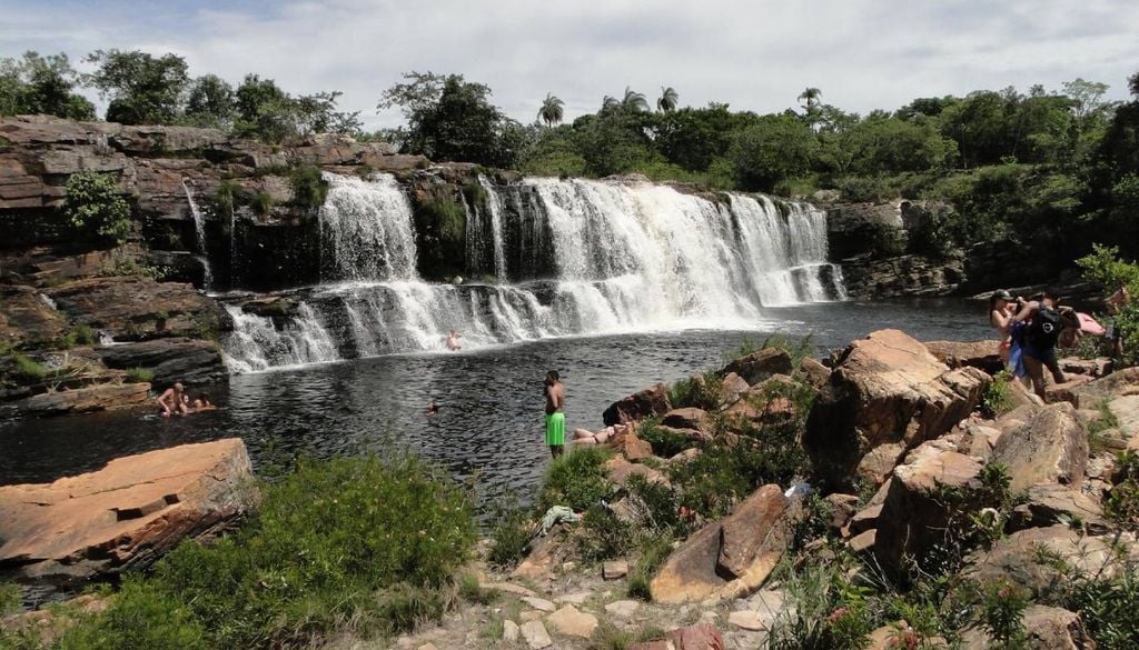A bela Cachoeira Grande, um dos cartões postais da Serra do Cipó (MG). Crédito: Alessandra Cecilia/Wikiloc.
