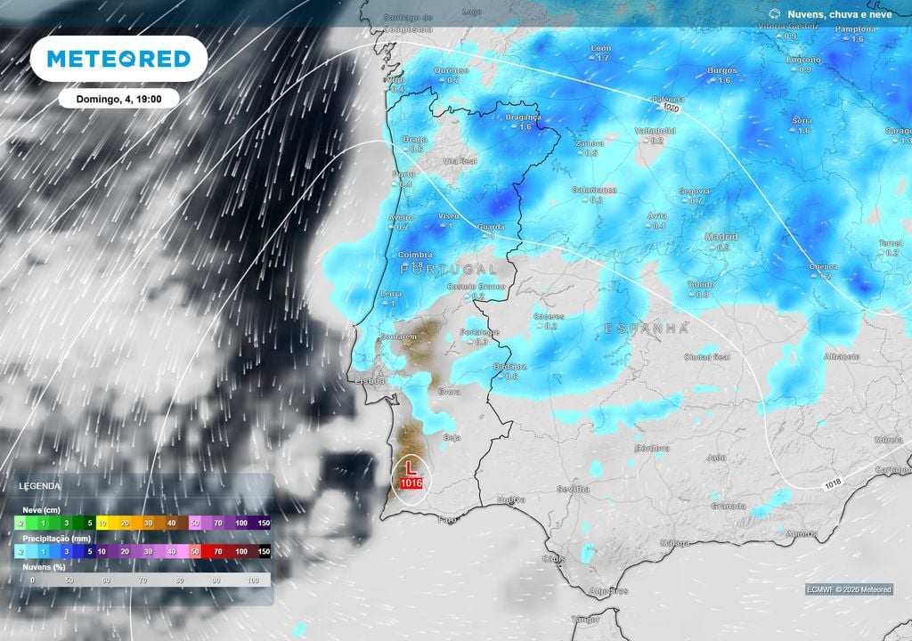 Precipitação Depois de uma breve pausa, a instabilidade poderá regressar no início de outubro. No domingo, dia 4, uma área de baixas pressões favorecerá novos períodos de precipitação, sobretudo no Norte e Centro.