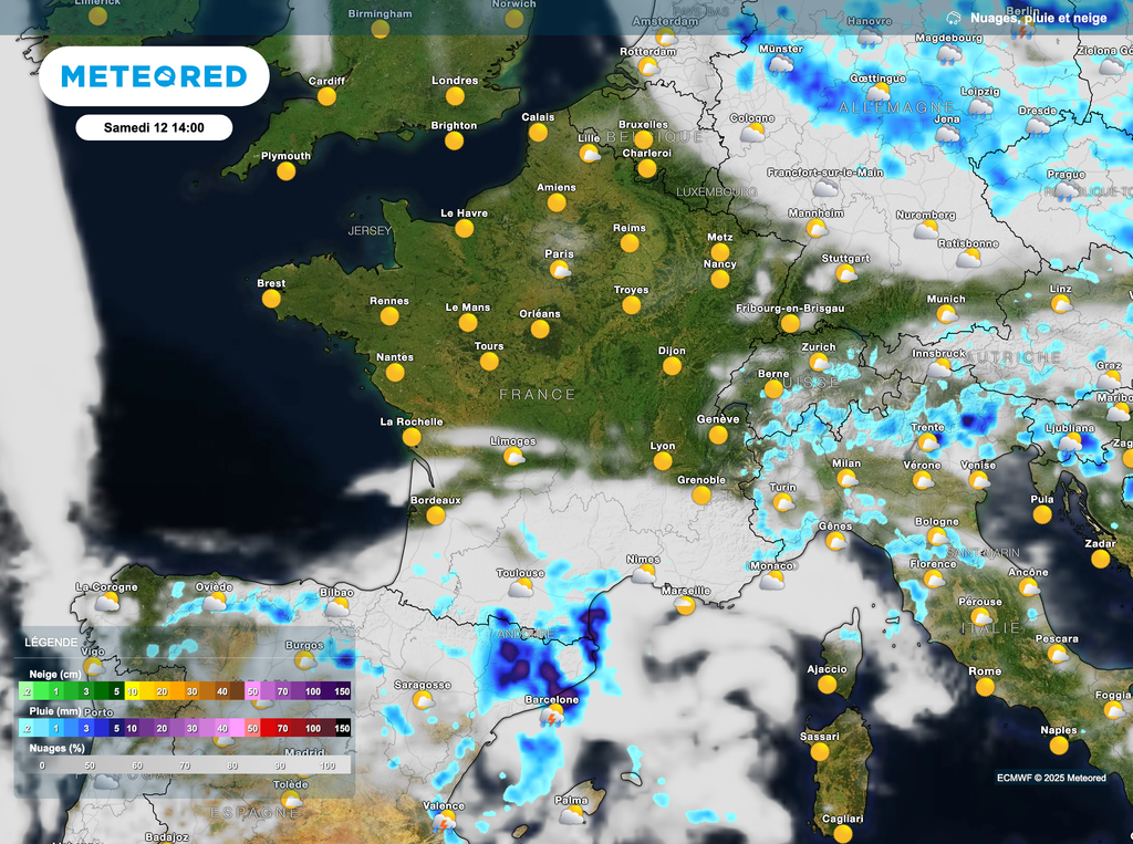 Formations orageuses dans le sud samedi alors que le soleil se fera généreux au nord. Formations orageuses dans le sud samedi alors que le soleil se fera généreux au nord.
