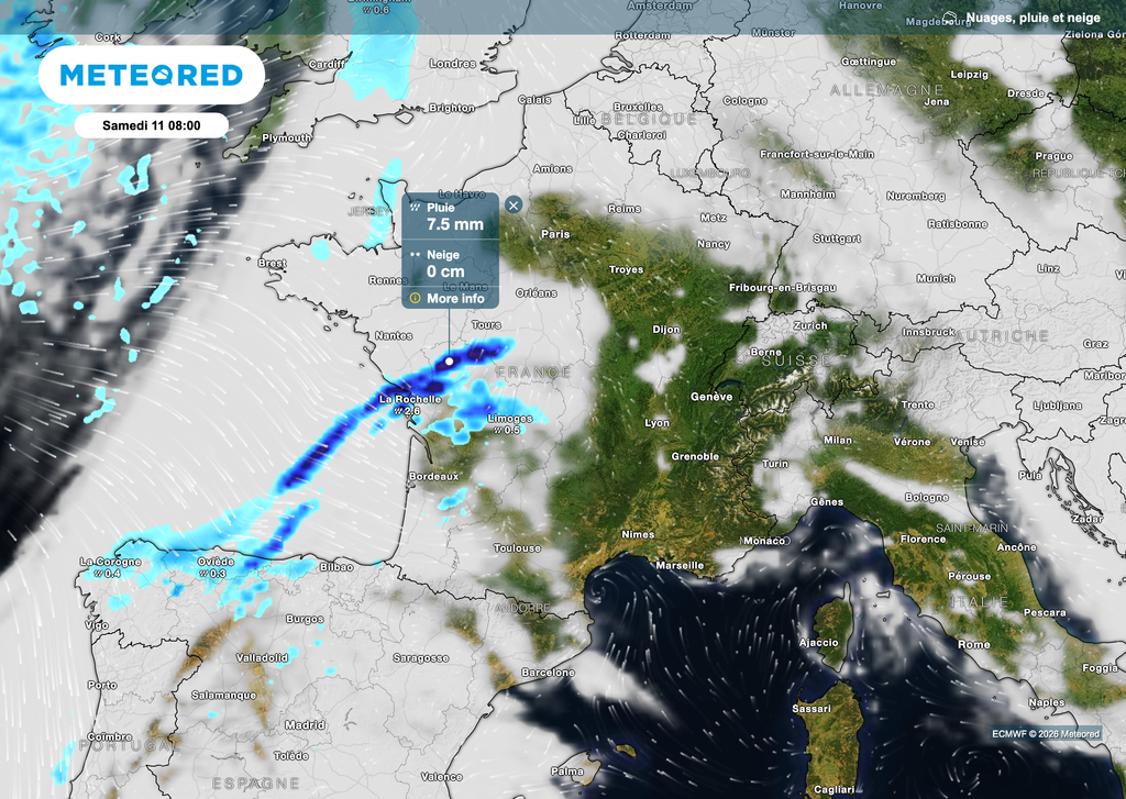 Les pluies et orages se mettront en place dès la matinée de samedi.Les pluies et orages se mettront en place dès la matinée de samedi.