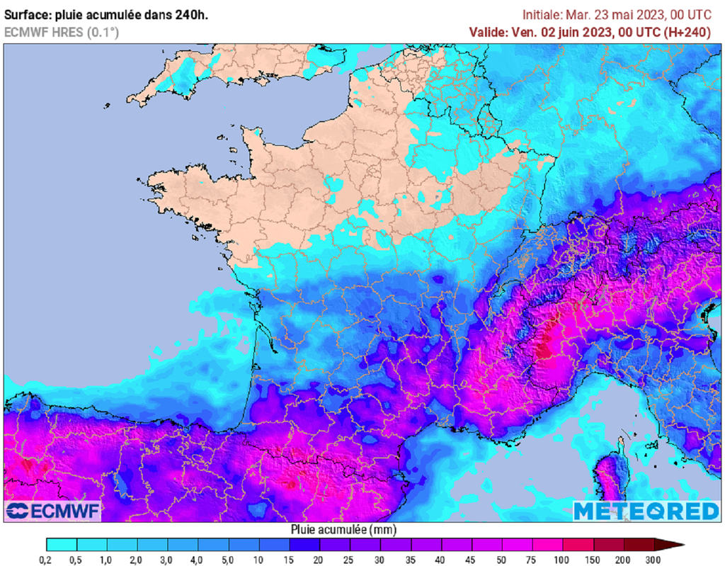 Les pluies continueront d'arroser la moitié sud au cours des dix prochains jours. Les pluies continueront d'arroser la moitié sud au cours des dix prochains jours.