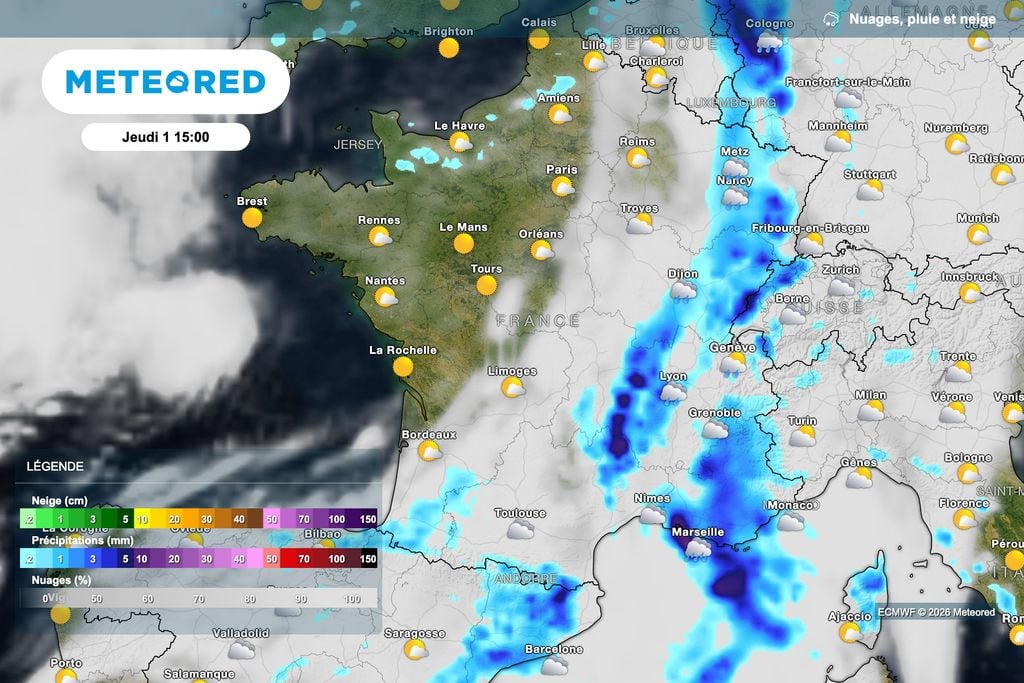 Une météo encore pluvieuse dans l'Est de la France ce jeudi. Une météo encore pluvieuse dans l'Est de la France ce jeudi.