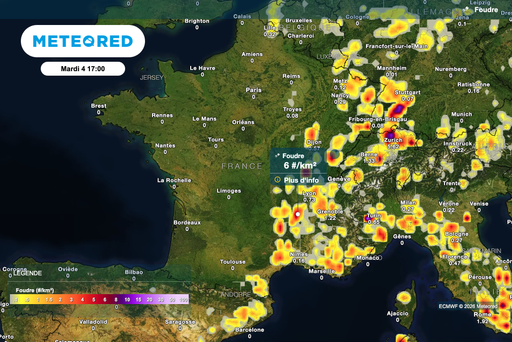 Orages parfois violents cet apr&egrave;s-midi en France : 47 d&eacute;partements plac&eacute;s en "alerte jaune" par M&eacute;t&eacute;o-France