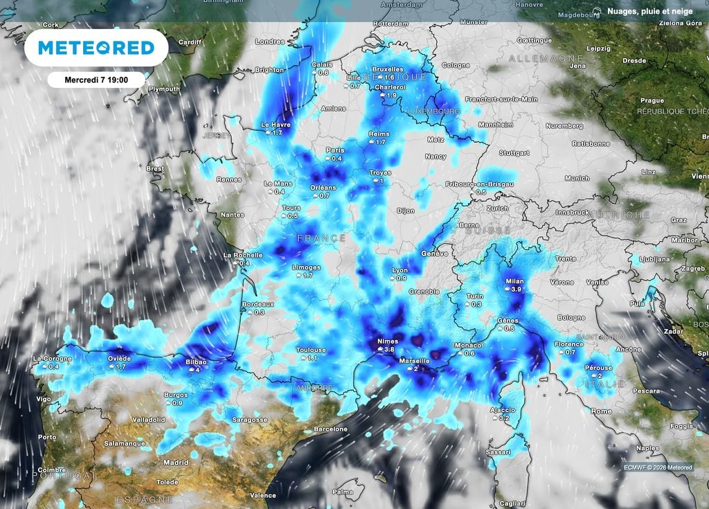 En cours de soirée, l'instabilité va gagner un peu plus les régions du nord et de l'est. En cours de soirée, l'instabilité va gagner un peu plus les régions du nord et de l'est.
