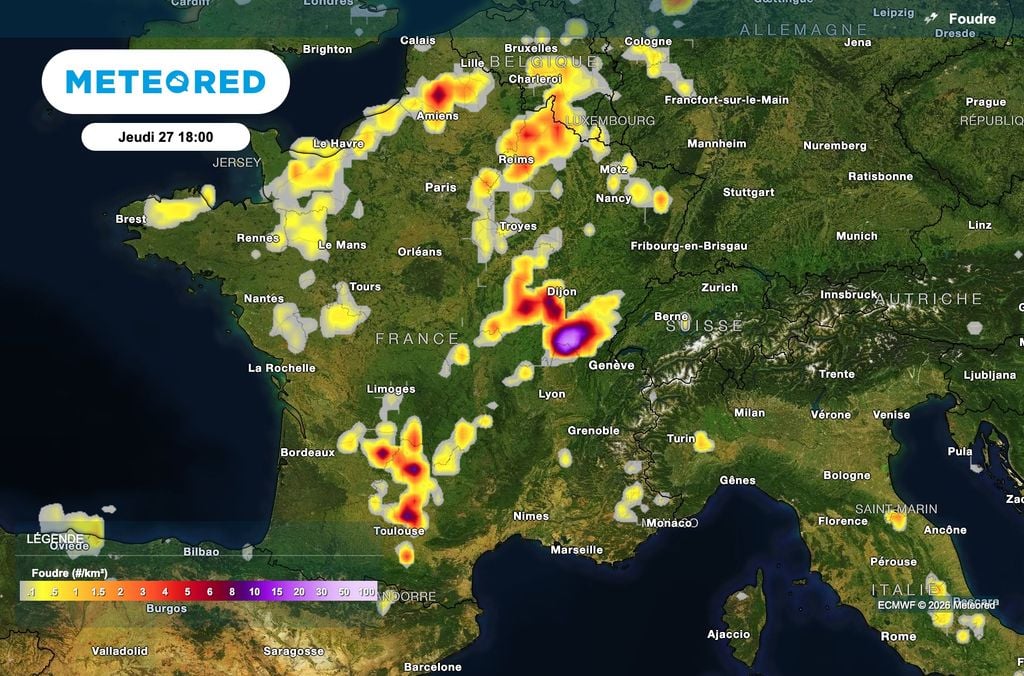 Des orages parfois violents attendus dans plusieurs régions à partir de cet après-midi ! Des orages parfois violents attendus dans plusieurs régions à partir de cet après-midi !