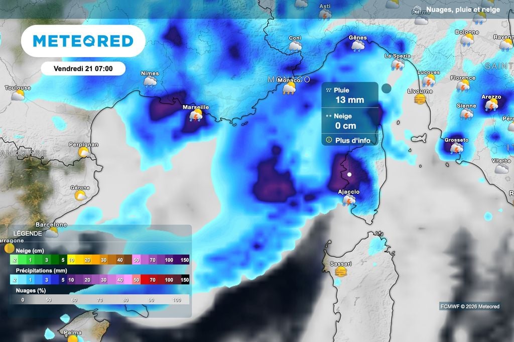 De violents orages attendus demain matin en Corse ! De violents orages attendus demain matin en Corse !