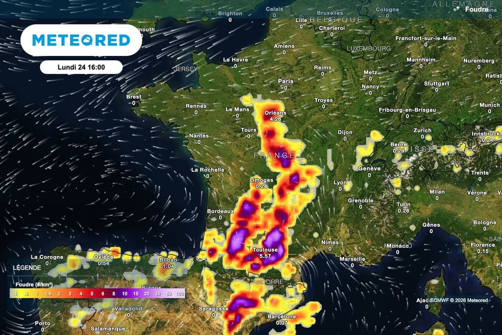 De violents orages attendus cet après-midi dans le sud-ouest de la France !