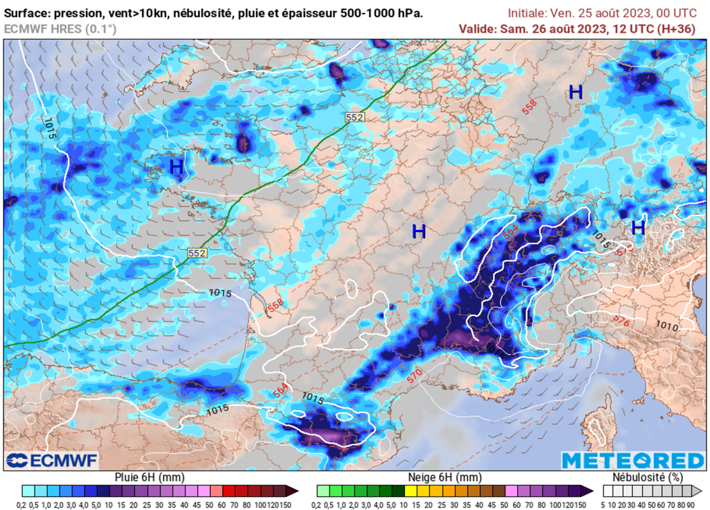 Une météo orageuse est confirmée dès ce samedi sur le quart Sud-Est de la France. Attention au risque de violentes pluies !