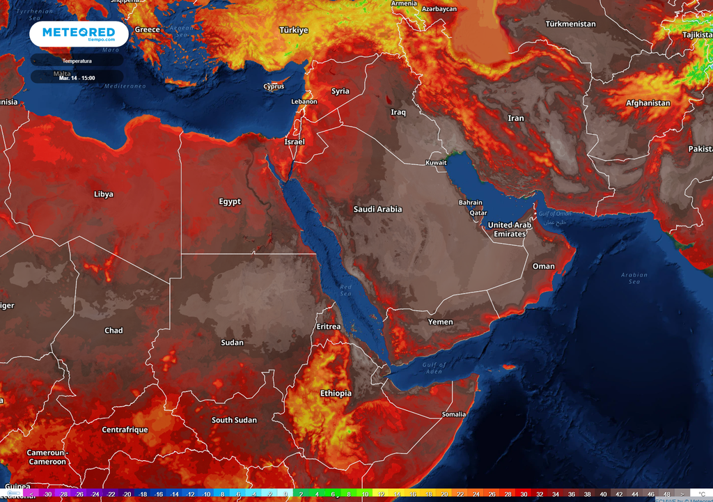 Calor extremo en Oriente Próximo