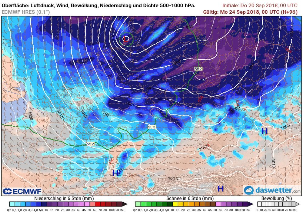 Orkan über Deutschland