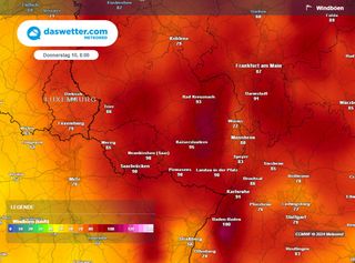 Kirk wird Deutschland als ein schwerer Sturm mit 150 km/h starken Orkanböen und heftigem Regen treffen