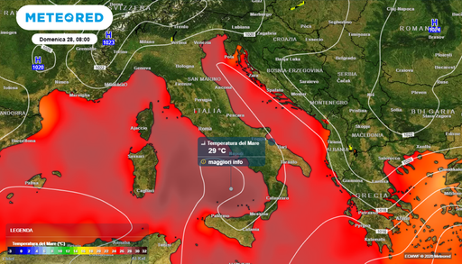 Ormai fa molto caldo senza vere ondate di calore, il ruolo del Mediterraneo sempre pi&ugrave; bollente