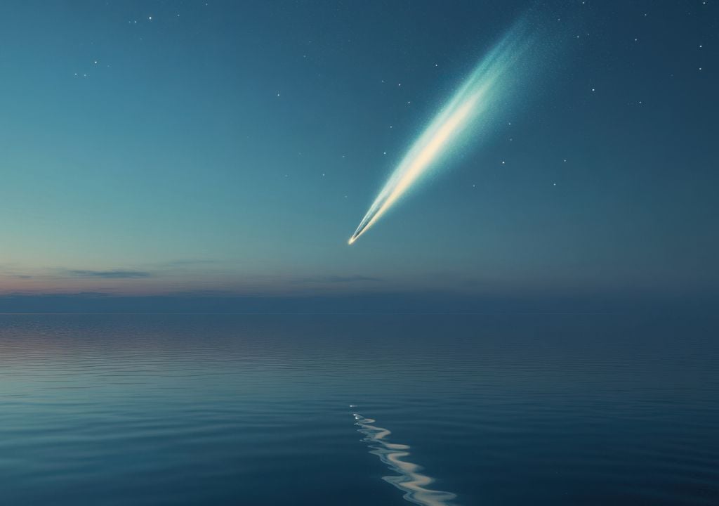 cometa, agua