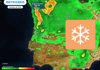 Os mapas do modelo europeu mostram Portugal continental praticamente coberto de neve nestes dias