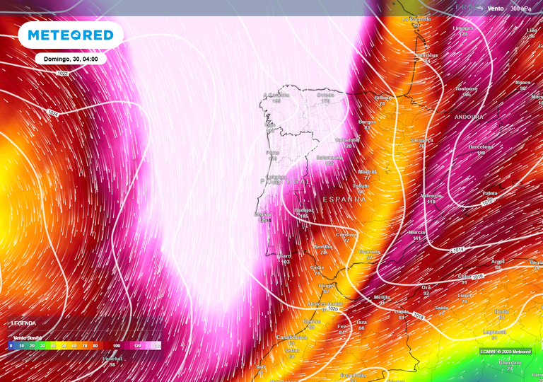 Os modelos europeu e GFS insistem: o jato polar continuará curvado por mais 10 dias e atravessará Portugal