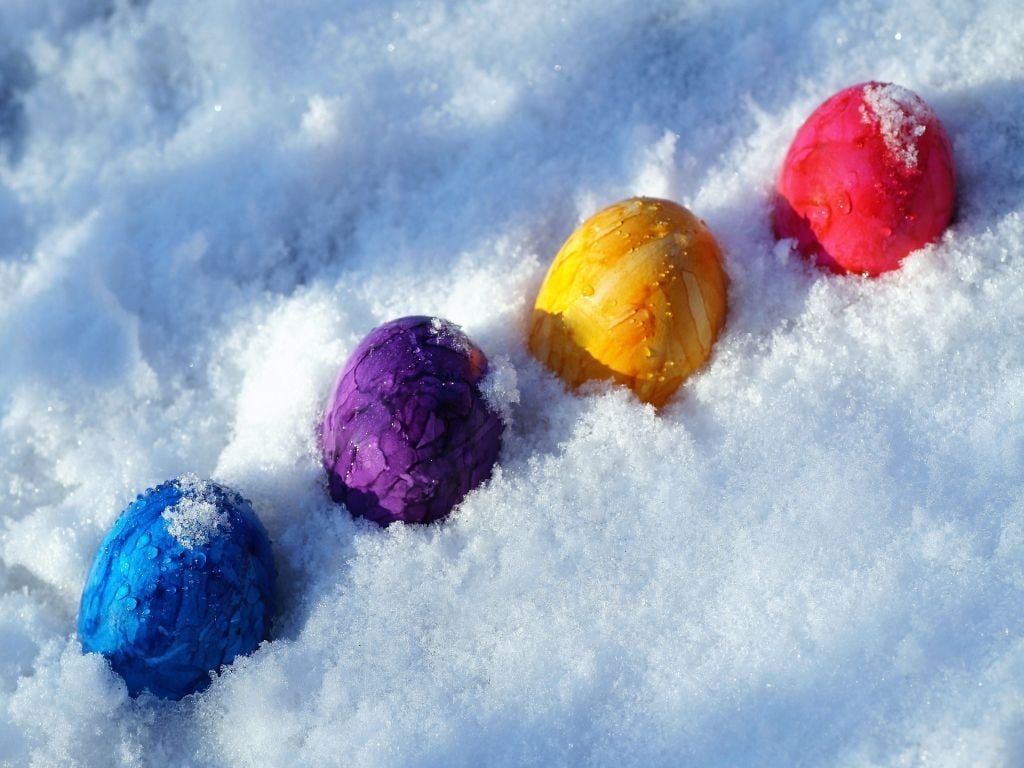 Ostern im Schnee Gibt es zu den Feiertagen Eis und Schnee?