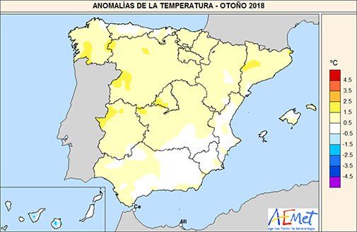 Otoño De 2018 En España: Muy Cálido Y Más Lluvioso De Lo Normal