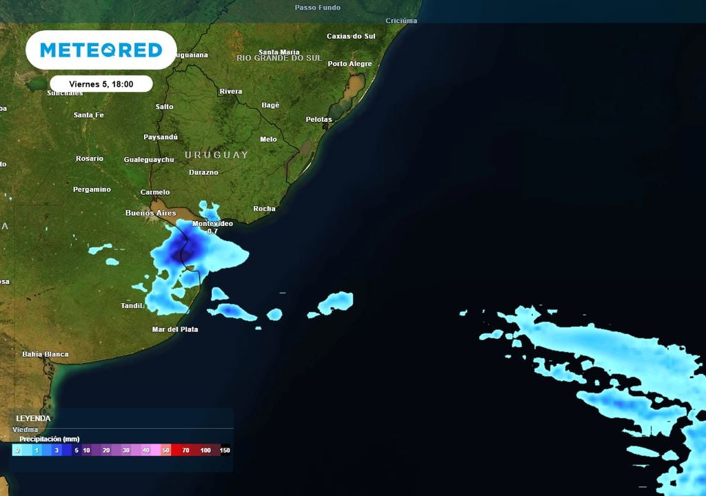 Precipitación viernes Precipitación viernes
