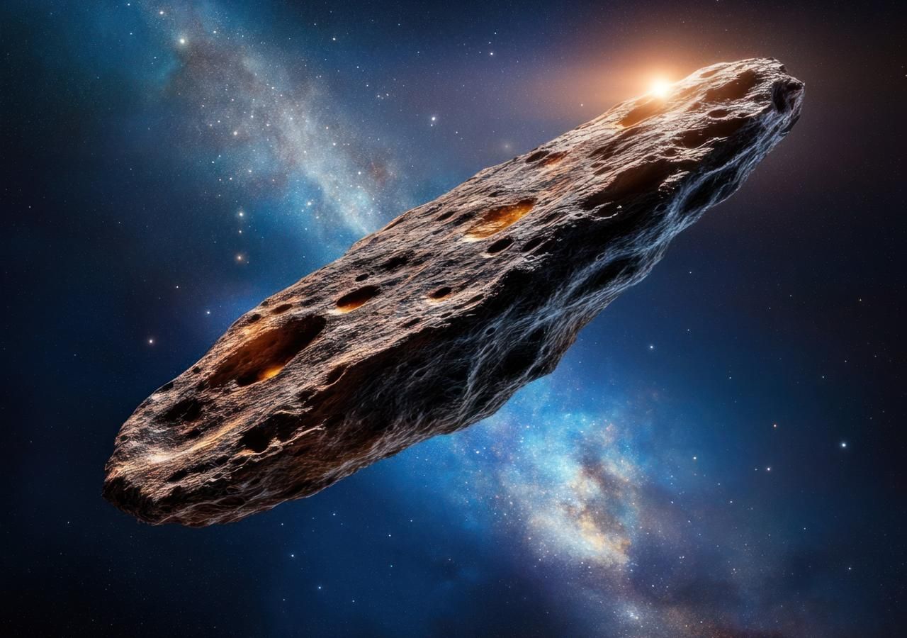 'Oumuamua: se inizialmente i media lo hanno paragonato a un lungo sigaro, le analisi spettroscopiche più recenti (2024-2025) suggeriscono una forma discoidale e sottile, simile a una frittella o a un pancake.