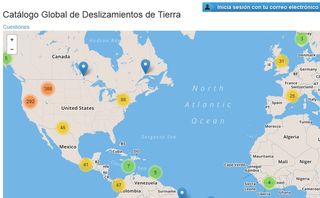 Página global sobre deslizamientos de tierra