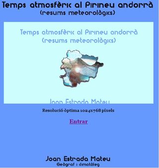 Página web de meteorología y climatología del Pirineo andorrano