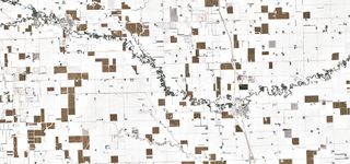 Paisaje inusual en la nieve