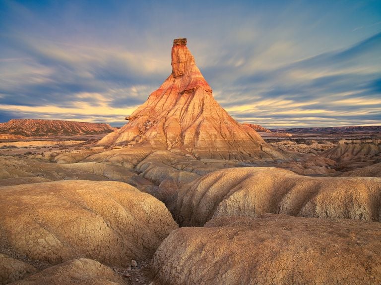 Paisajes de otro planeta: así es la ruta en coche por las Bardenas Reales que más se disfruta en otoño