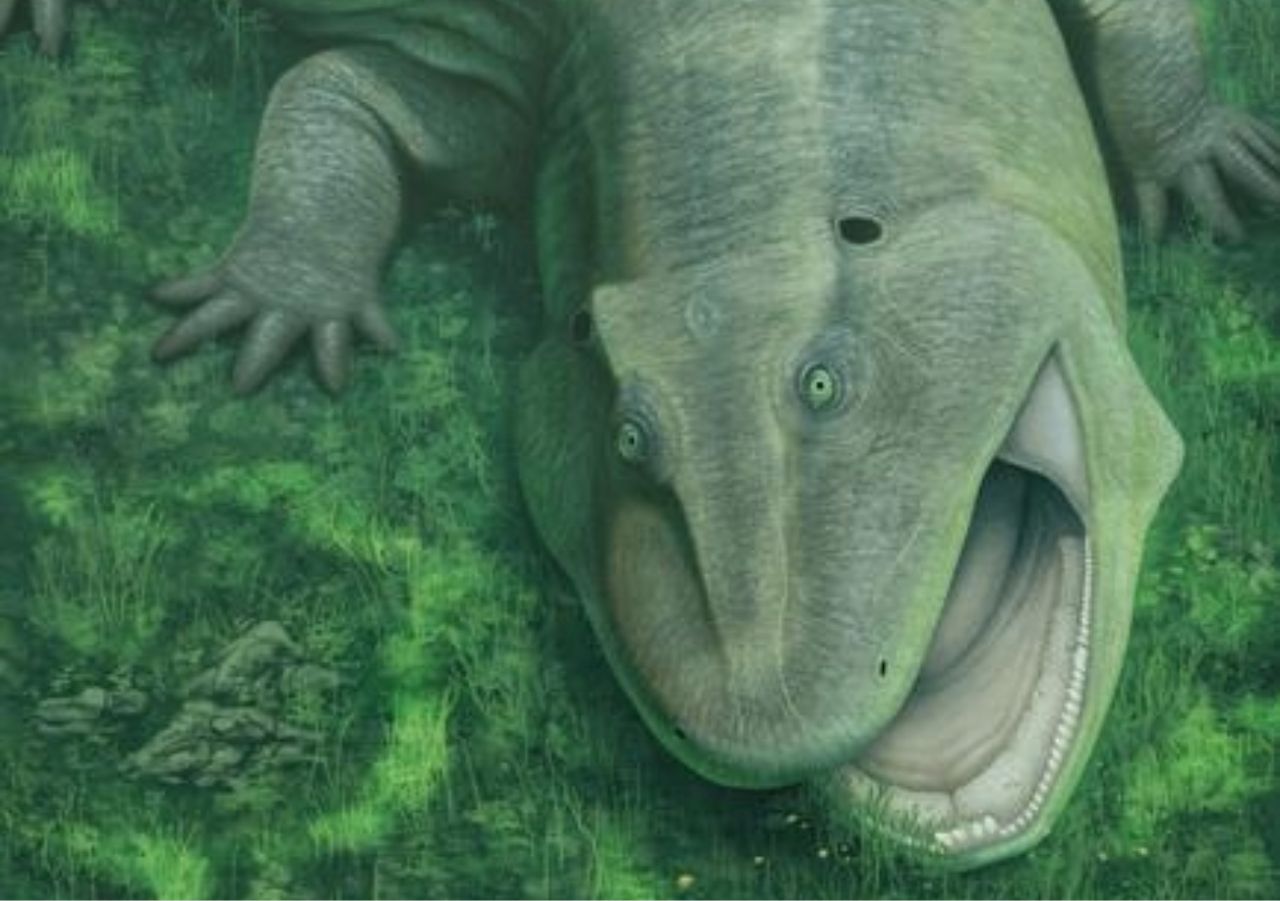 Palaeontology: This ancient animal had sideways-facing teeth and a ...