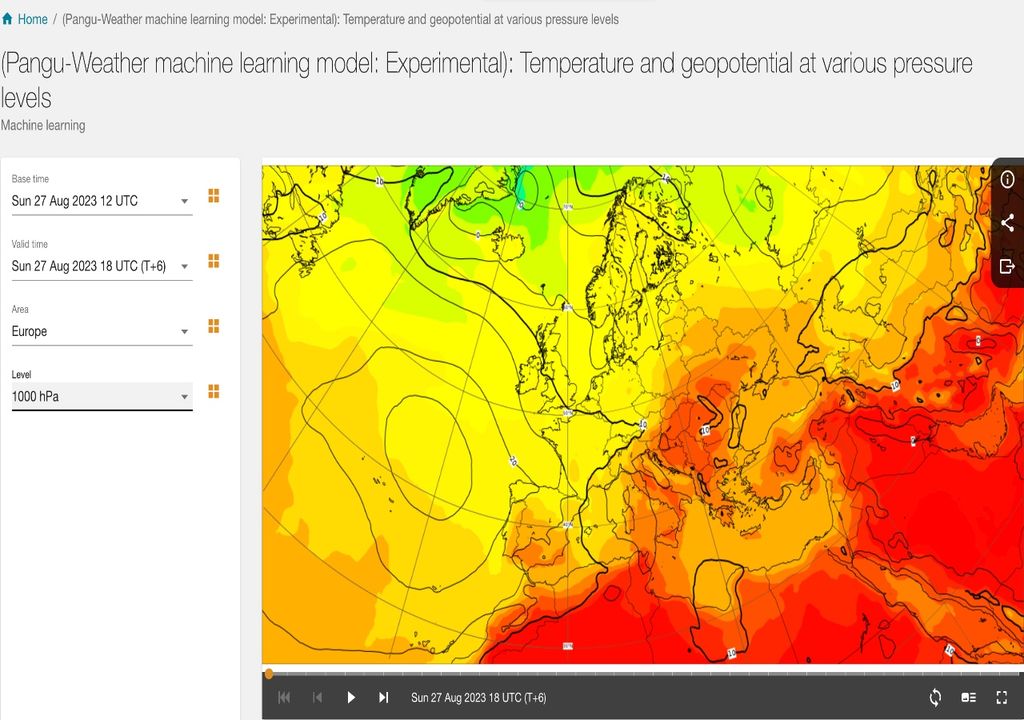 Pangu Weather ECMWF