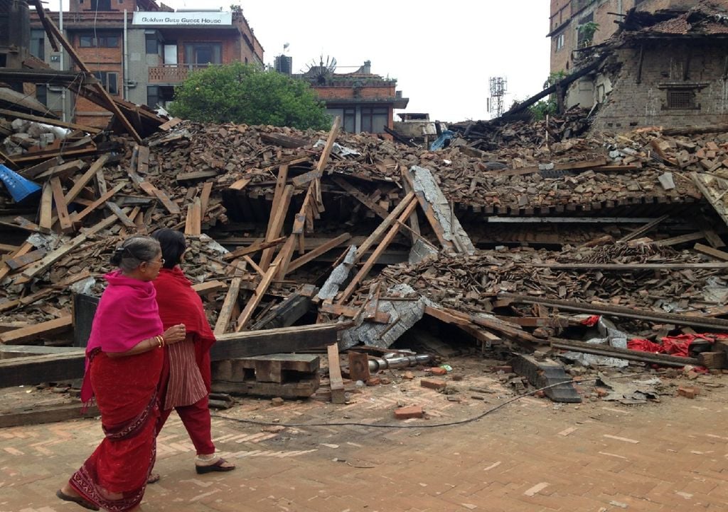 sismo ocorrido em 2015 na cidade nepalesa de Bhaktapur sismo ocorrido em 2015 na cidade nepalesa de Bhaktapur