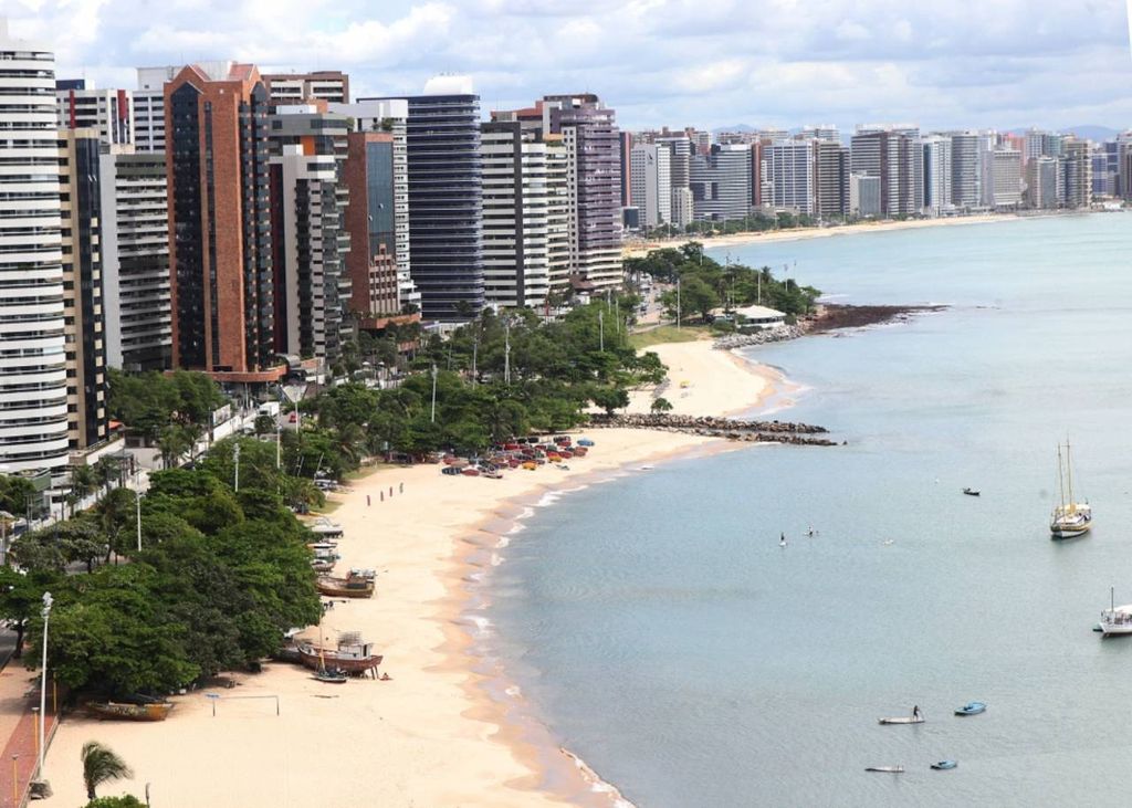 Orla da Beira-Mar e Praia de Iracema, em Fortaleza, Ceará. Crédito: Divulgação.