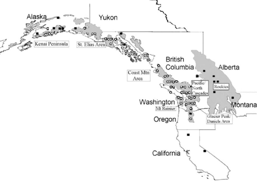 mapa ubicación de los gusanos de hielo