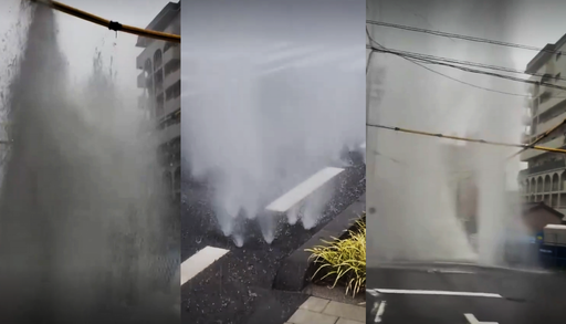 &ldquo;Parec&iacute;an g&eacute;iseres urbanos&rdquo;: agua brota con violencia de las alcantarillas tras las lluvias torrenciales en Jap&oacute;n