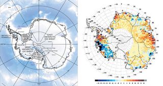 Parte de la Antártida gana peso por el aumento de la nieve acumulada