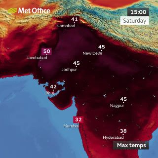 Partes de Pakistán y el noroeste de India soportarán 50 ºC
