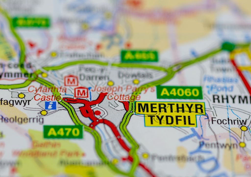 Parts of Wales, especially Merthyr Tydfil, show highest biodiversity rankings per square kilometre.