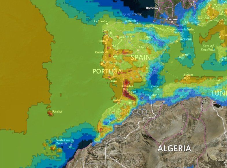 Paso De Un Tren De Borrascas Por El Sur: Temporal De Viento, Lluvia Y Marítimo Paso De Un Tren De Borrascas Por El Sur: Temporal De Viento, Lluvia Y Marítimo