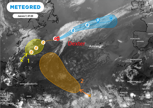 Dos nuevos sistemas tropicales podrían seguir los pasos de la tormenta tropical Dexter hacia Europa