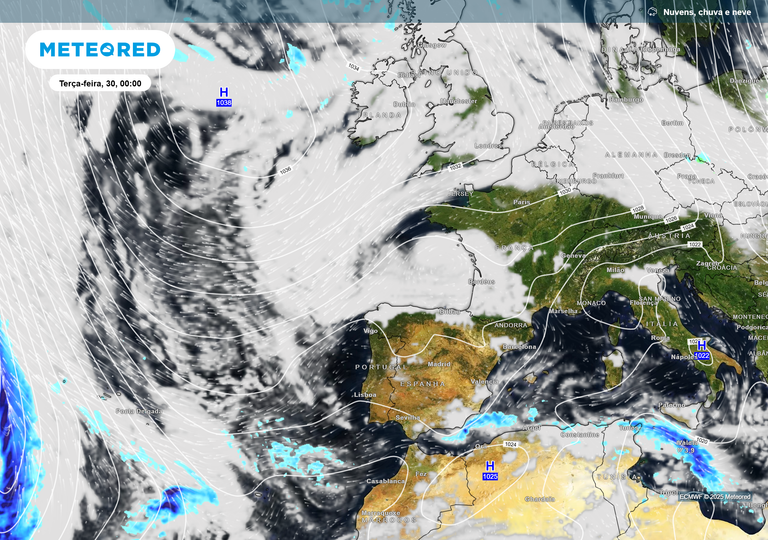 Passagem de ano vai coincidir com mudan&ccedil;as na troposfera: &uacute;ltimas previs&otilde;es de temperaturas e precipita&ccedil;&atilde;o em Portugal