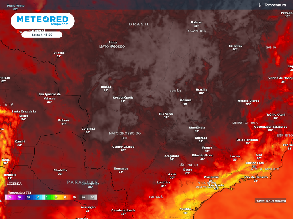 previsão, ecmwf, temperatura máxima