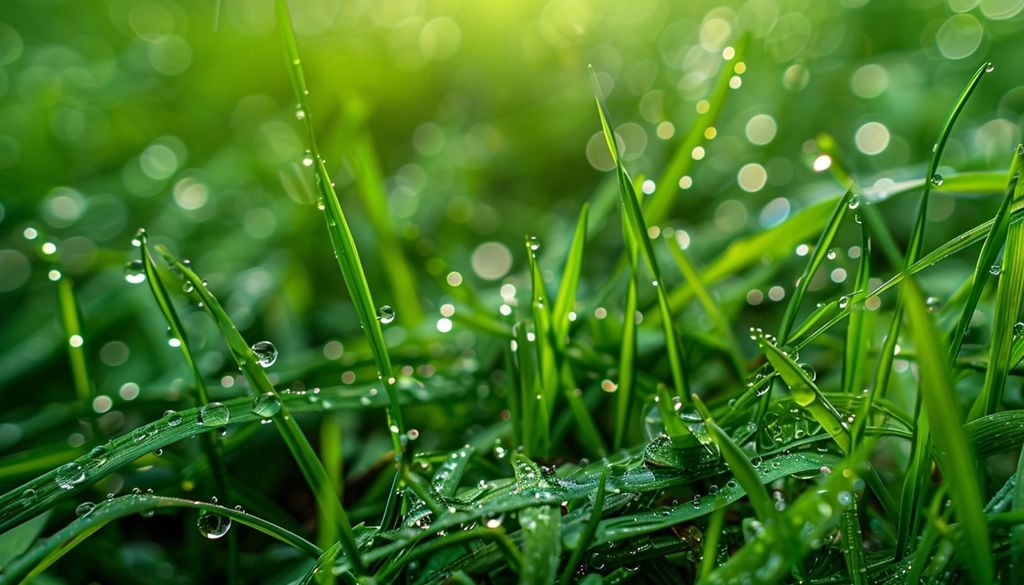 plantas El pasto mojado requiere cuchillas bien afiladas para evitar desgarros en las hojas.